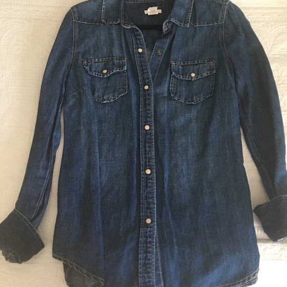 J. Crew Tops - J. Crew chamber shirt